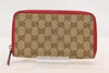 GUCCI GG Canvas GUCCI GG Pattern Canvas Long Wallet