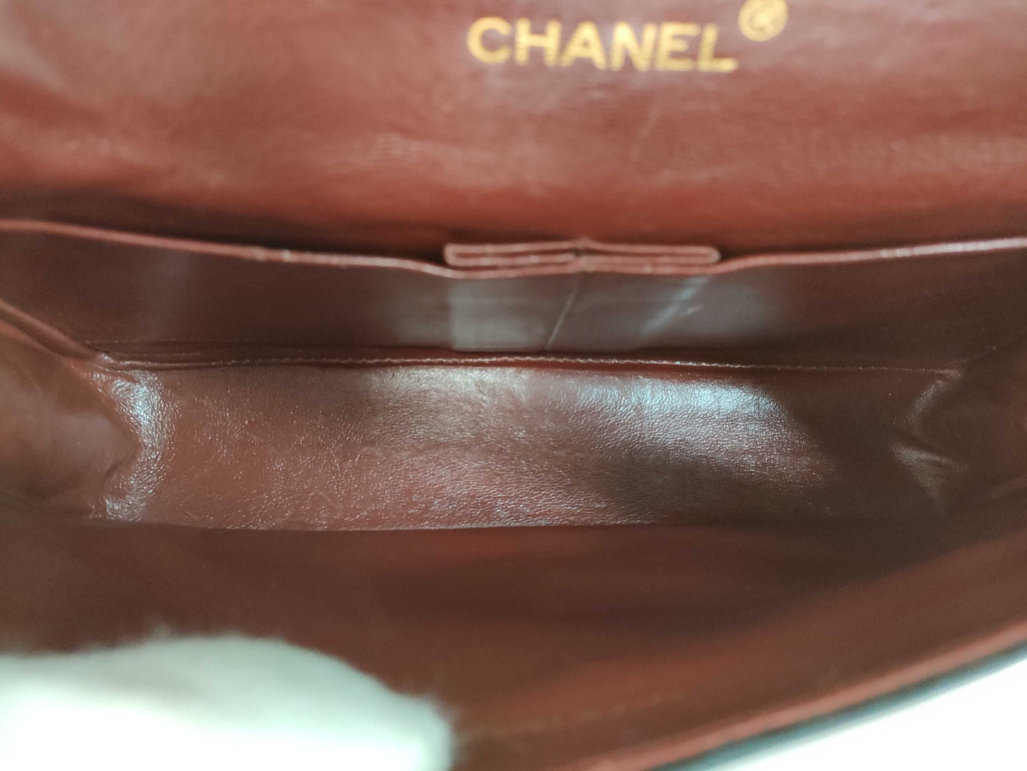CHANEL V7 CHANEL Matelasse Lambskin Double Flap Chain Shoulder Bag Black