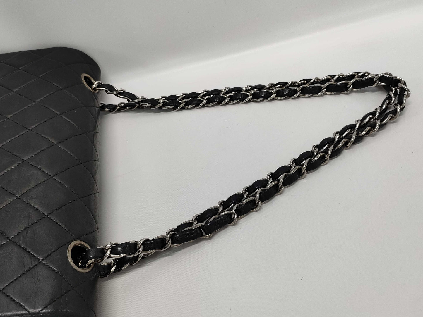 CHANEL V11 CHANEL Matelasse Double Flap Chain Shoulder Bag Black Shoulder Bag