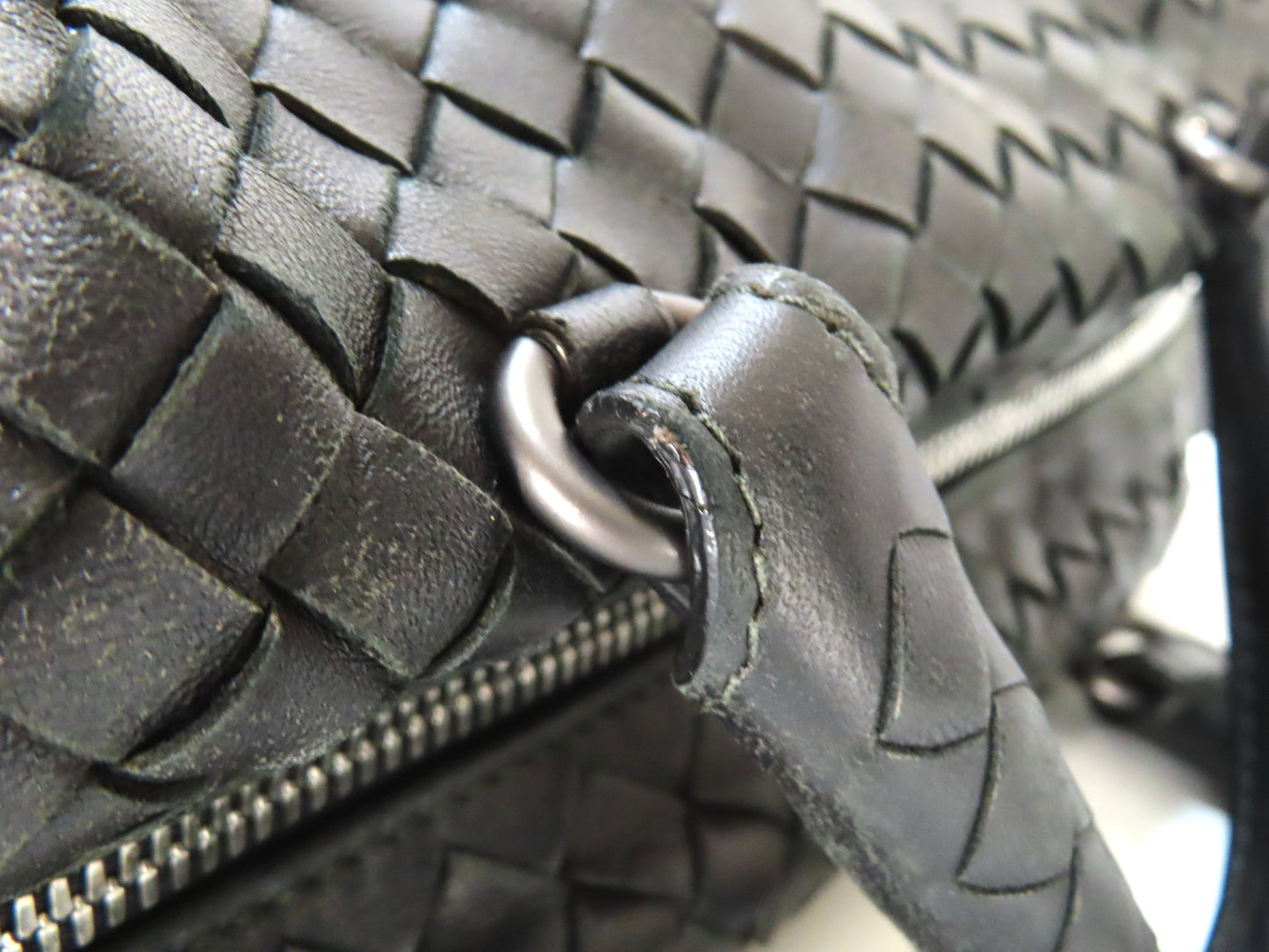 BOTTEGA VENETA Intrecciato Handbag Black Handbag