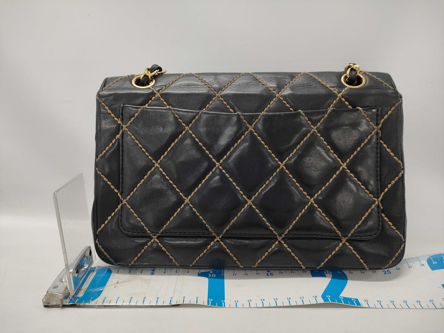 CHANEL Shoulder Bag Wild Stitch Black Bag
