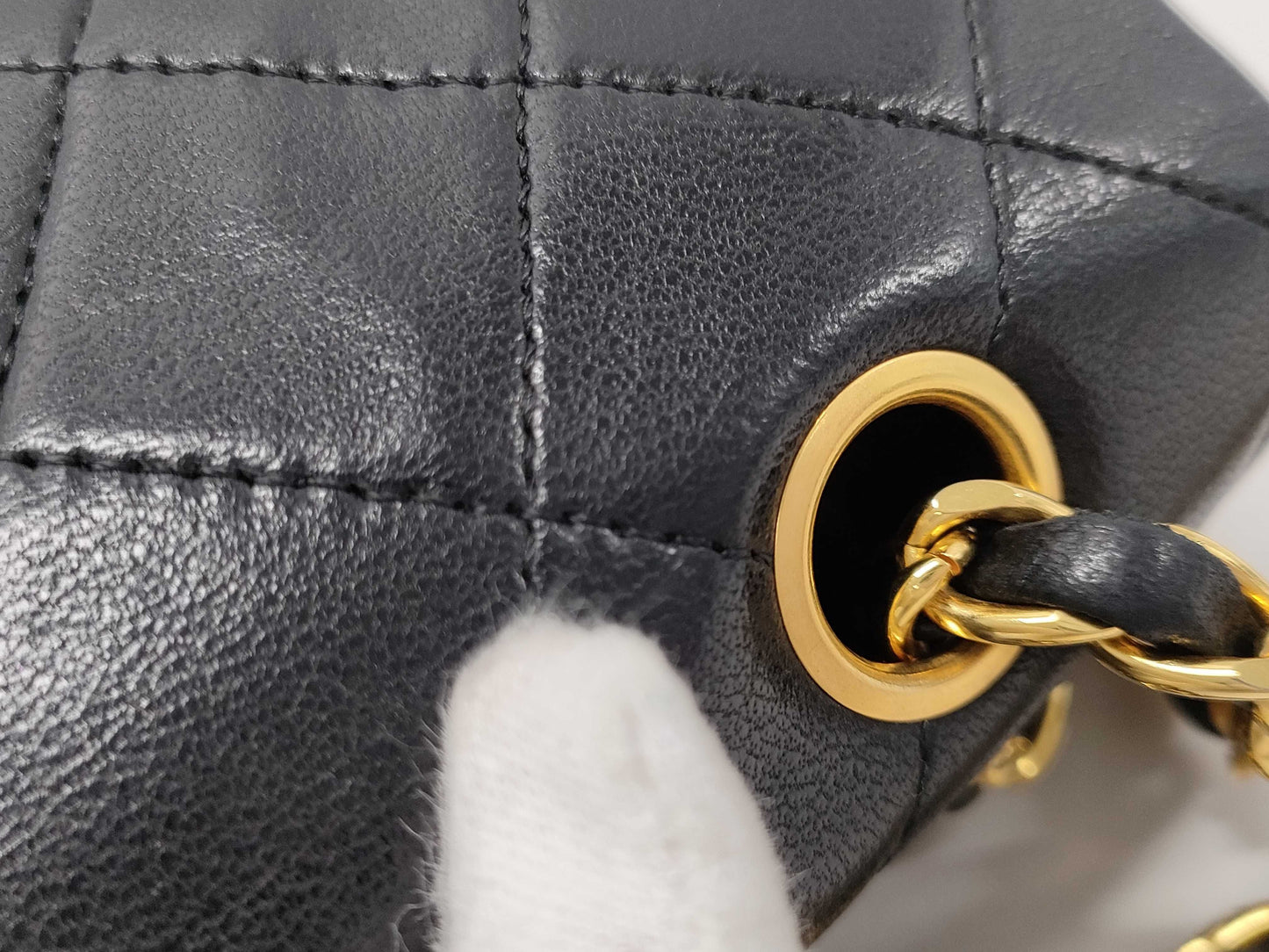 CHANEL Shoulder Bag W Flap Black Bag
