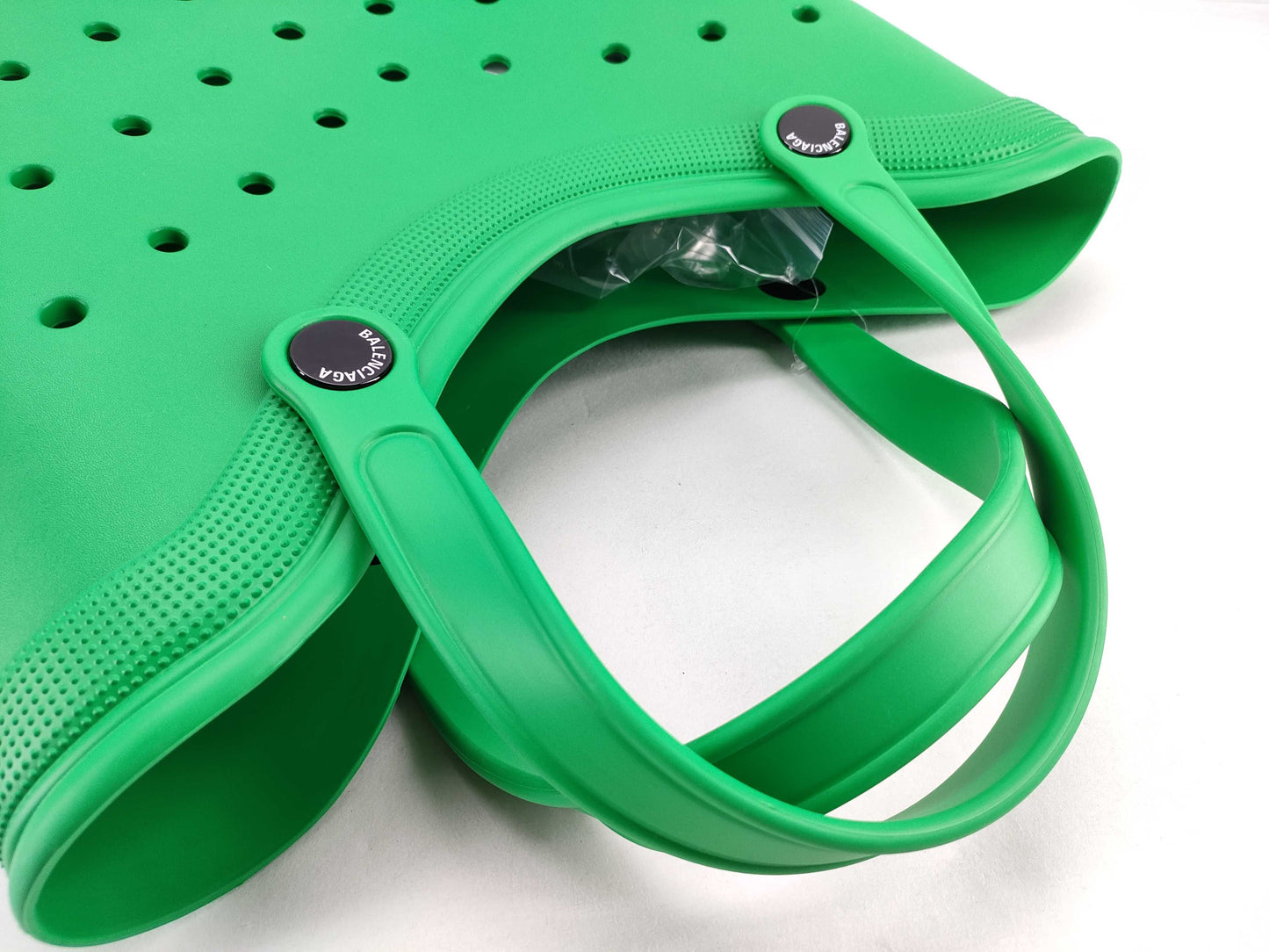 BALENCIAGA Rubber Handbag Crocs Collaboration Tote Bag