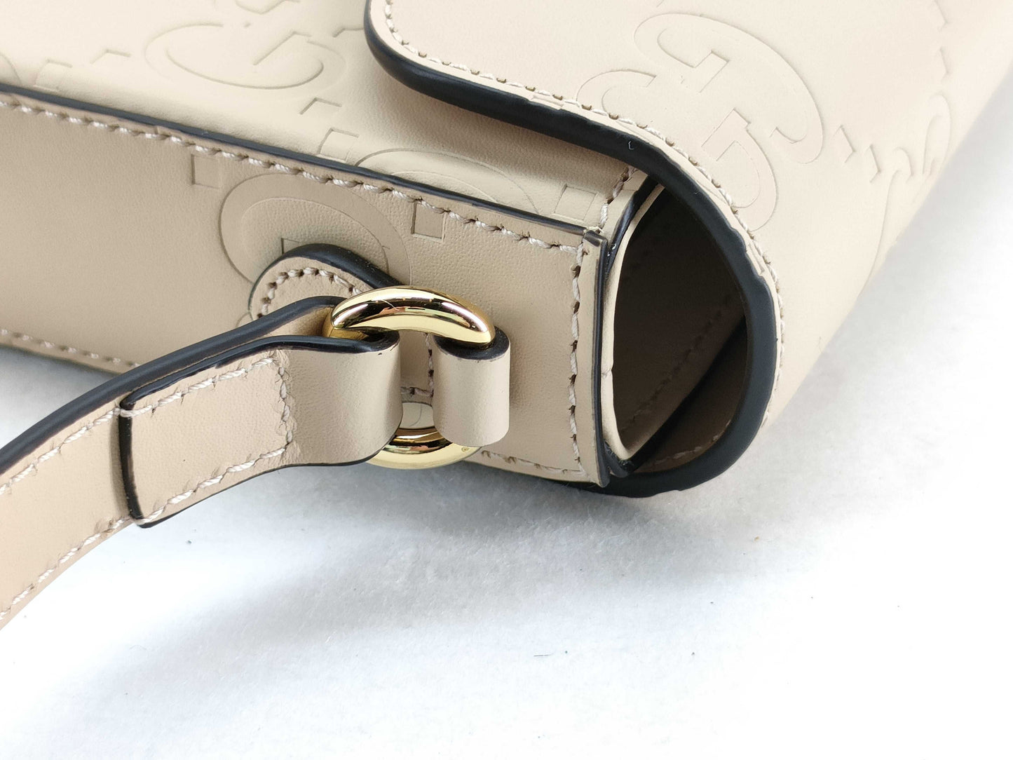 GUCCI Unused GG Leather Shoulder Bag
