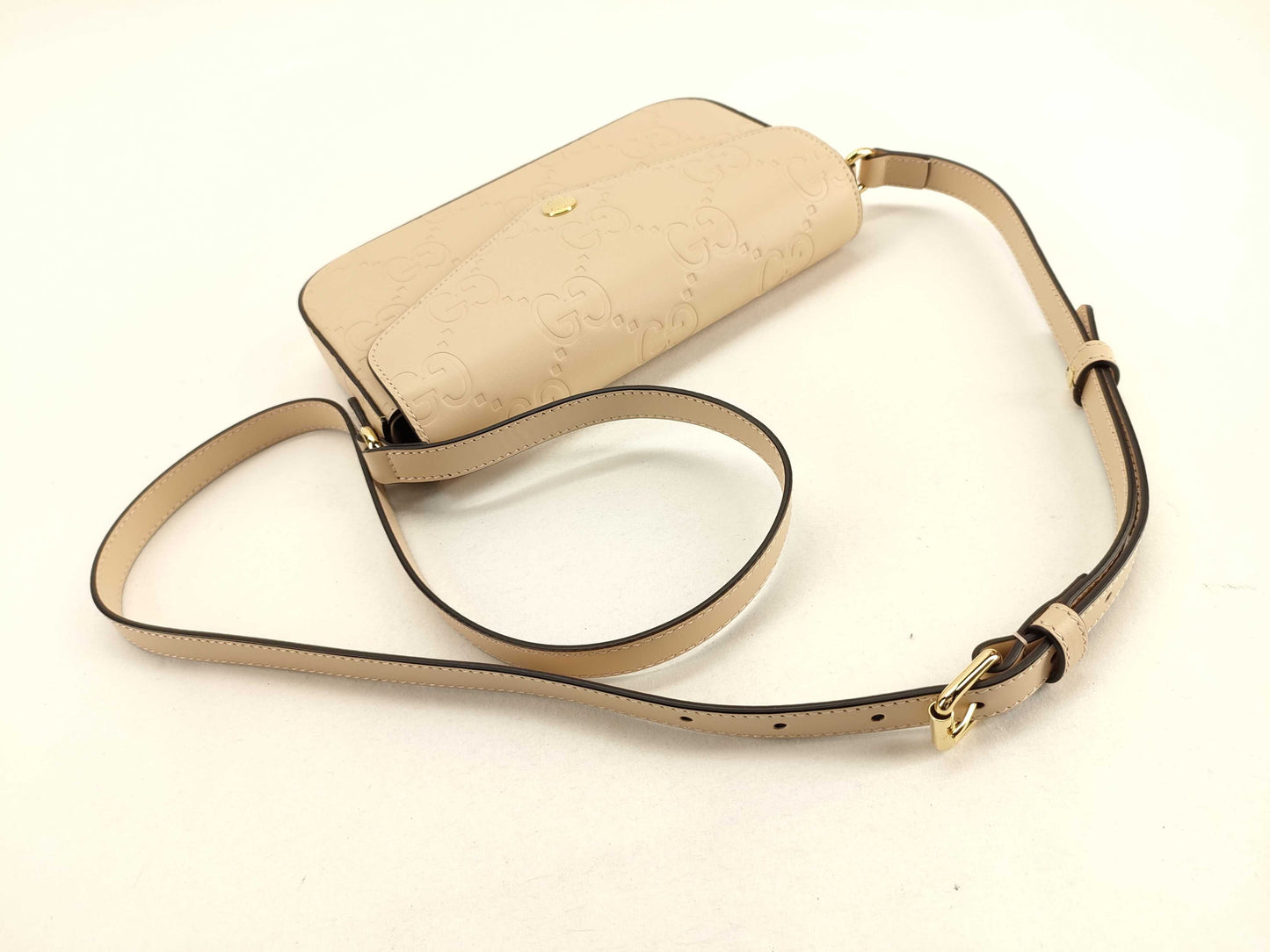 GUCCI Unused GG Leather Shoulder Bag
