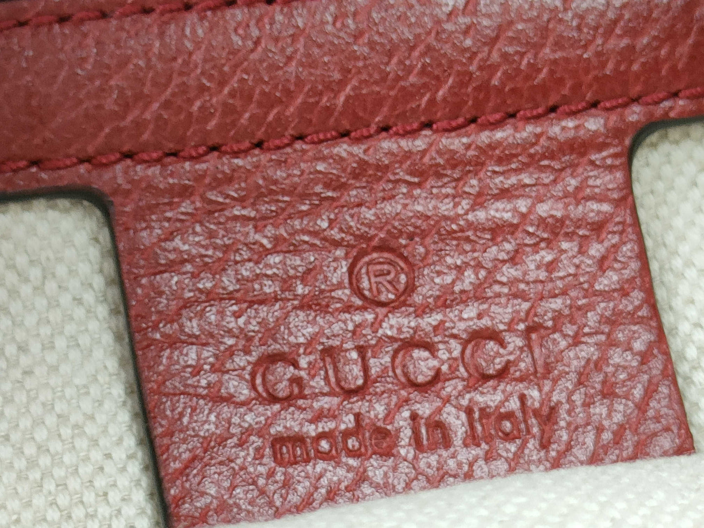 GUCCI Baiadera Stripe Backpack Canvas and Leather Backpack