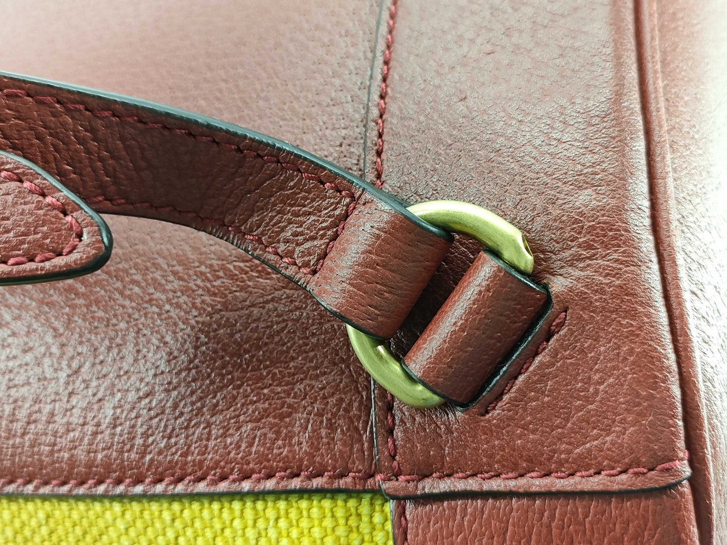 GUCCI Baiadera Stripe Backpack Canvas and Leather Backpack