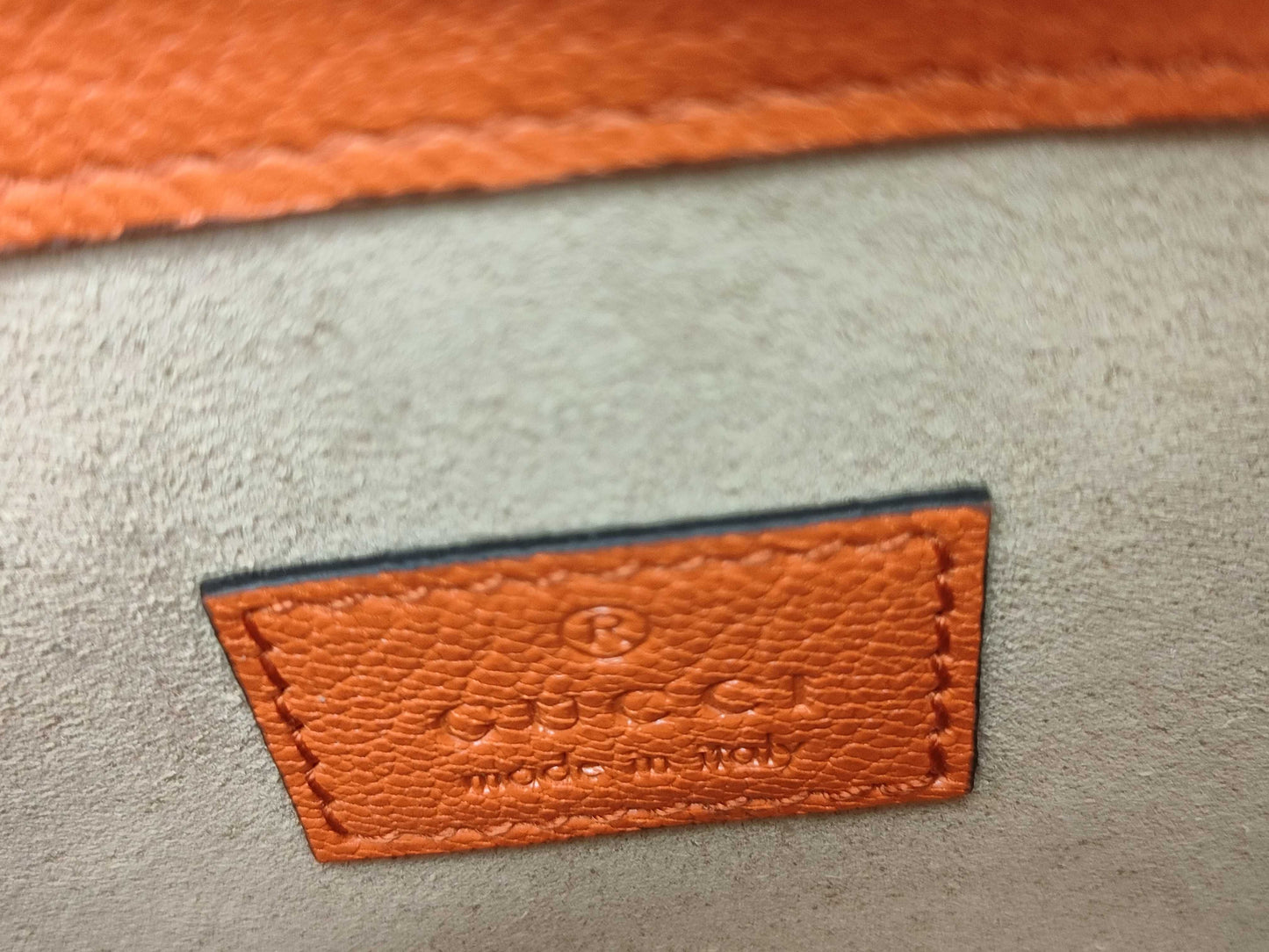 GUCCI Aphrodite Handbag Orange Handbag