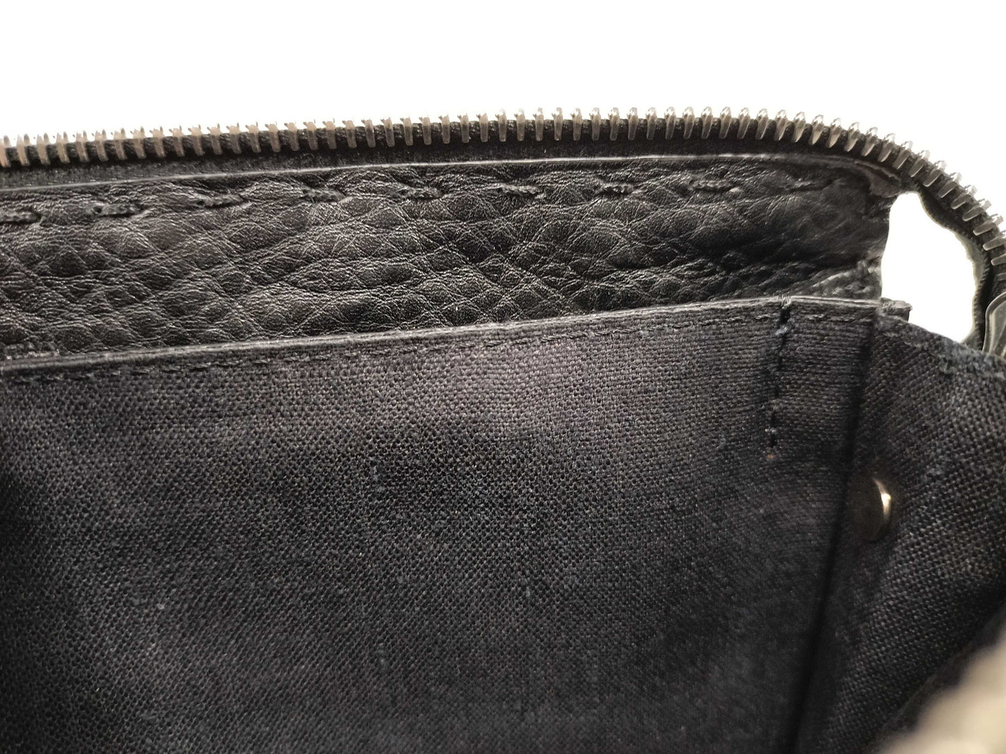 FENDI Monster Bag Bugs Clutch Bag Black with Yellow Eyes