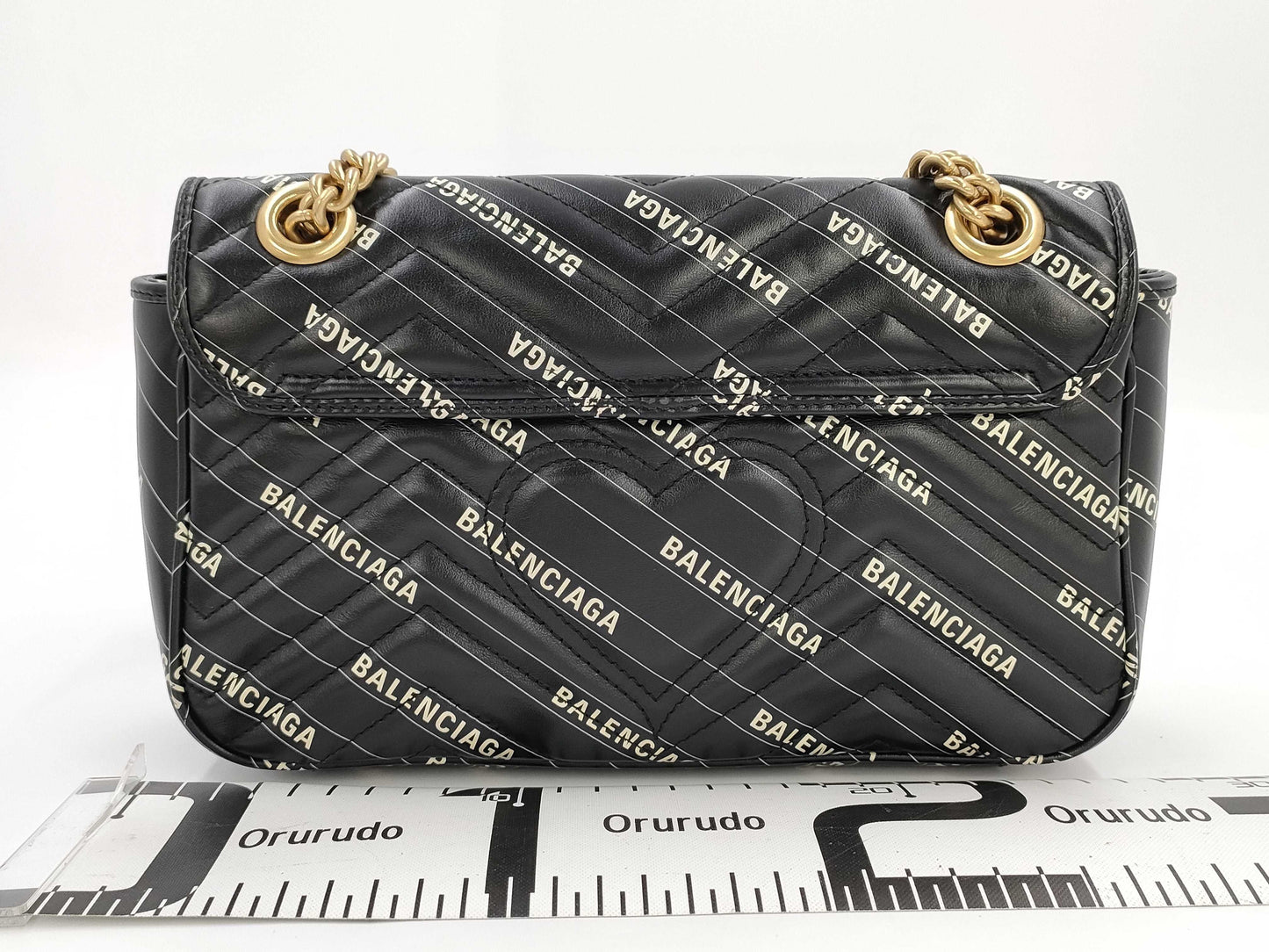 GUCCI x Balenciaga GG Marmont Chain Shoulder Bag