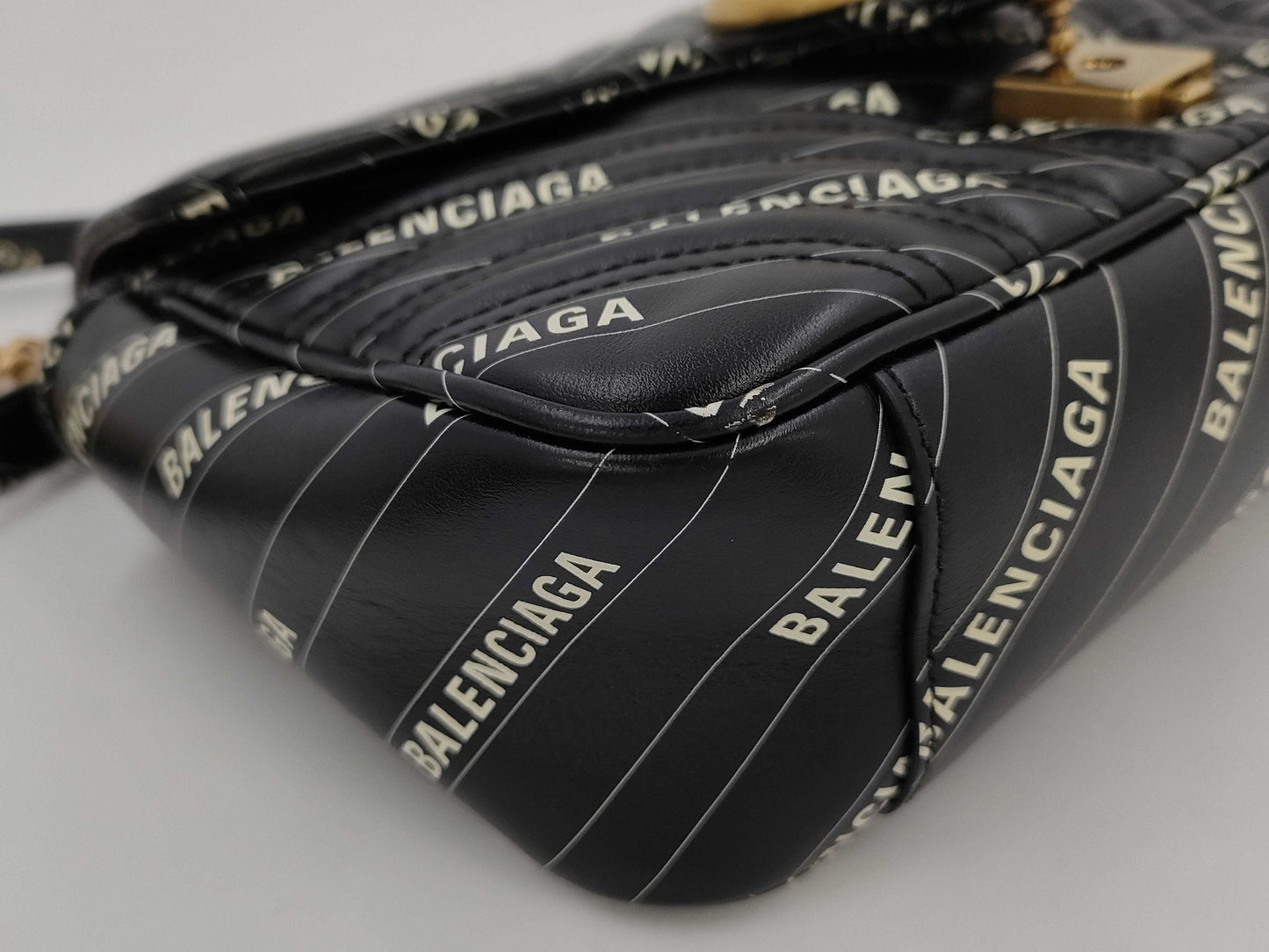 GUCCI x Balenciaga GG Marmont Chain Shoulder Bag