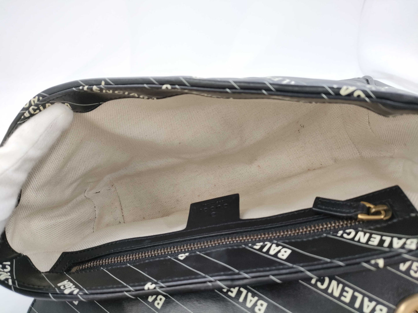 GUCCI x Balenciaga GG Marmont Chain Shoulder Bag