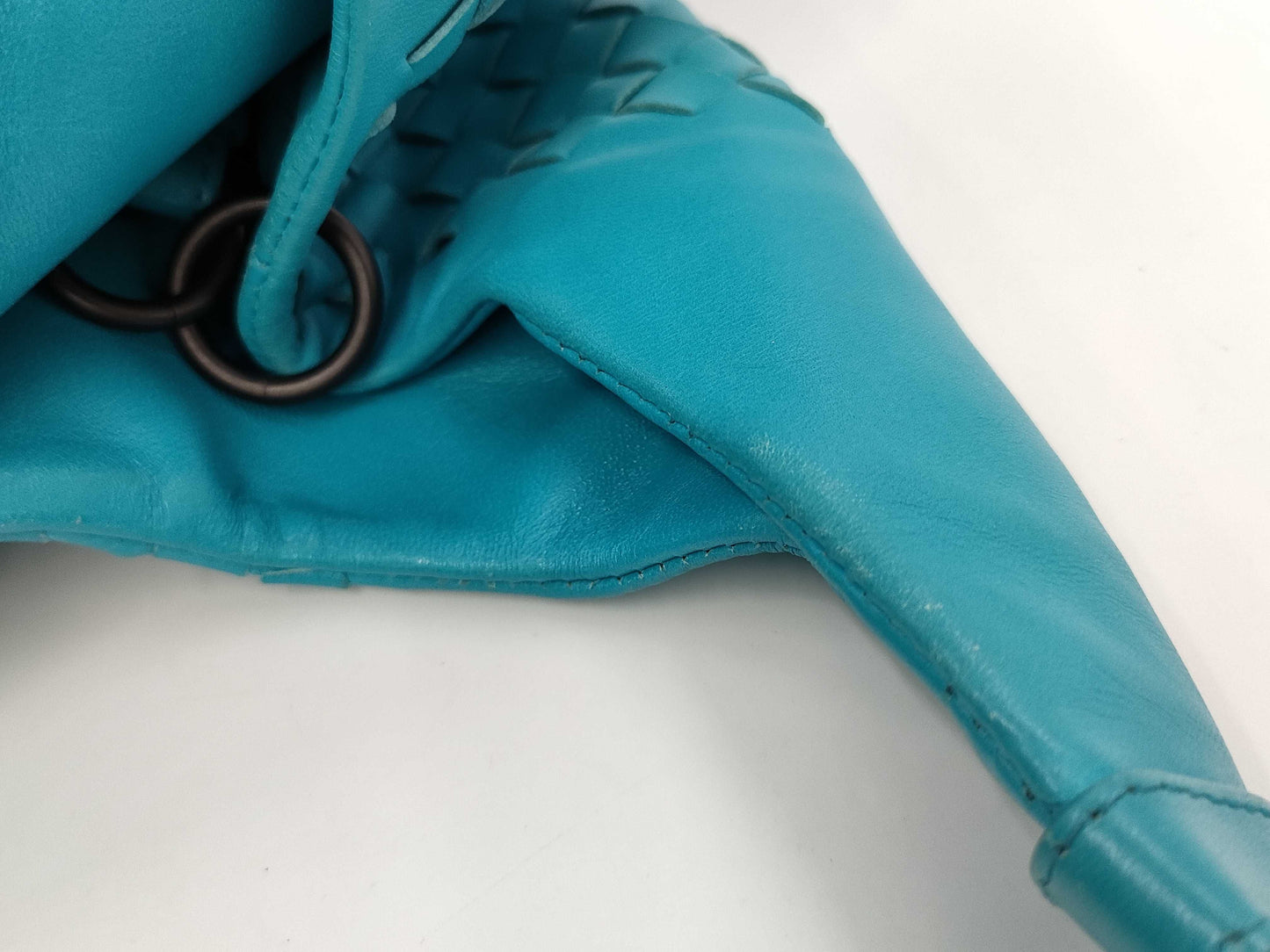 BOTTEGA VENETA Intrecciato Leather Handbag Blue