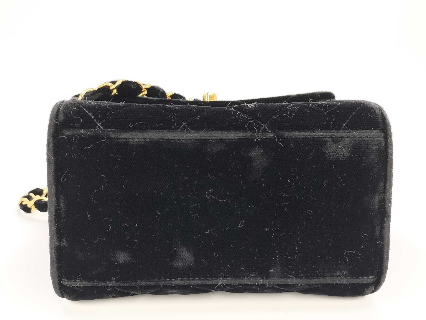 CHANEL Velvet Chain Shoulder Bag