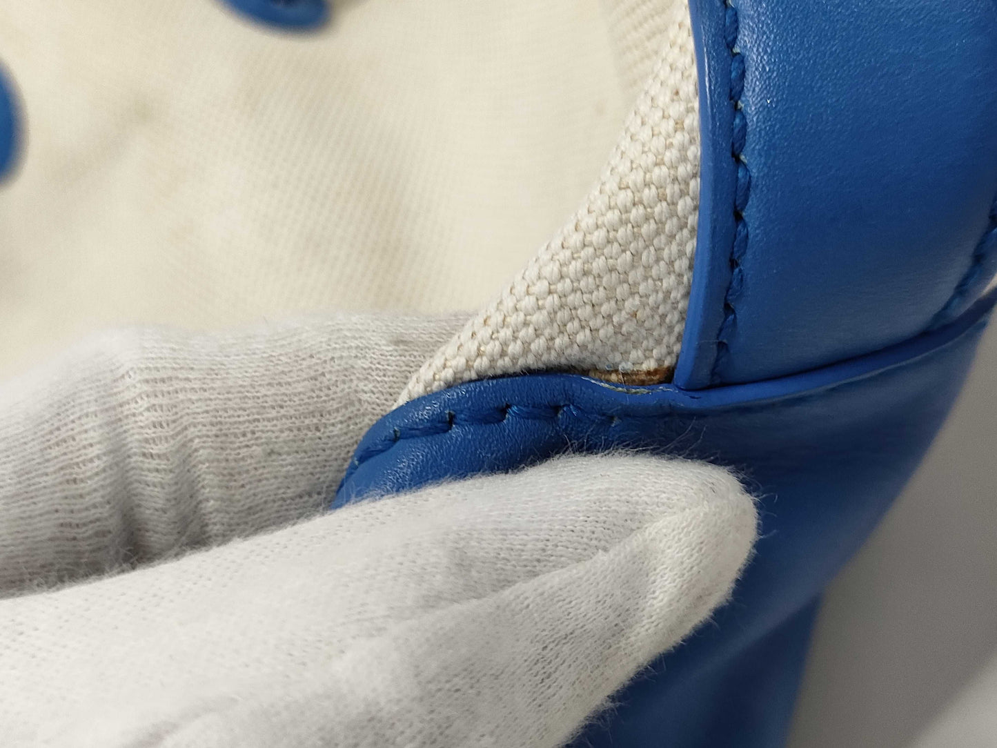 BALENCIAGA Canvas and Leather Drawstring Shoulder Bag