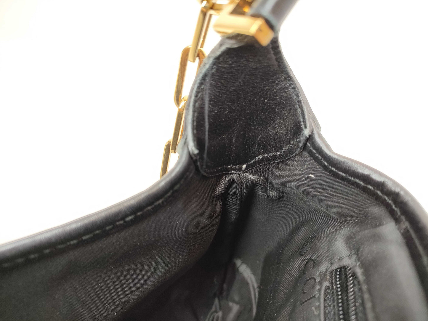 GUCCI GG Canvas Black Shoulder Bag