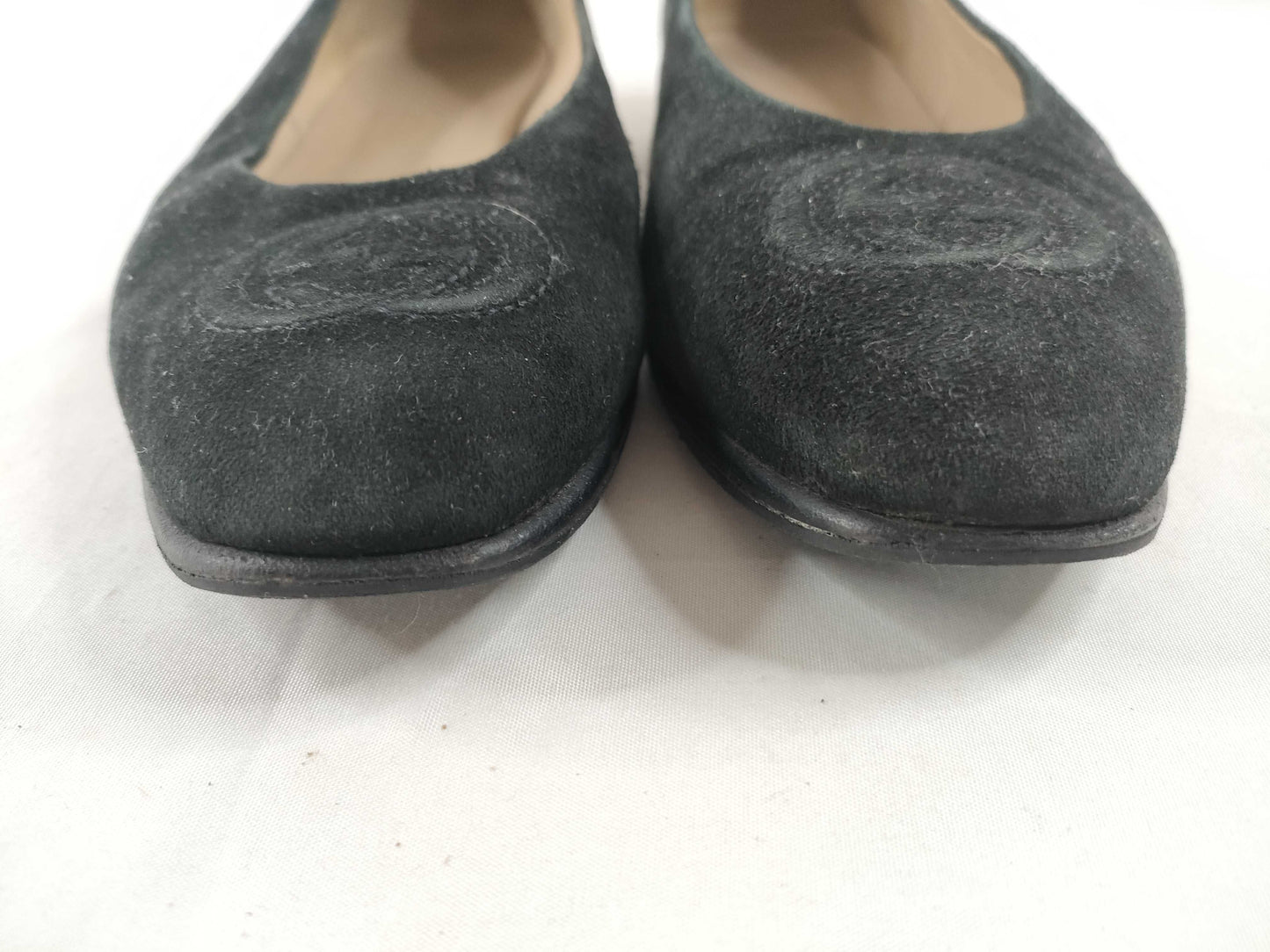 GUCCI GUCCI Gucci Soho GG logo flat pumps