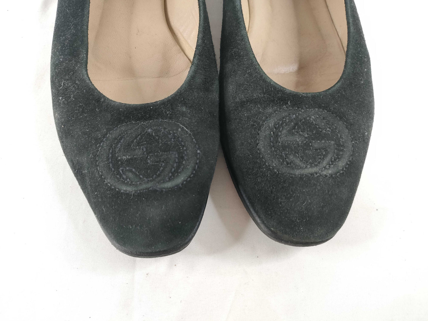 GUCCI GUCCI Gucci Soho GG logo flat pumps