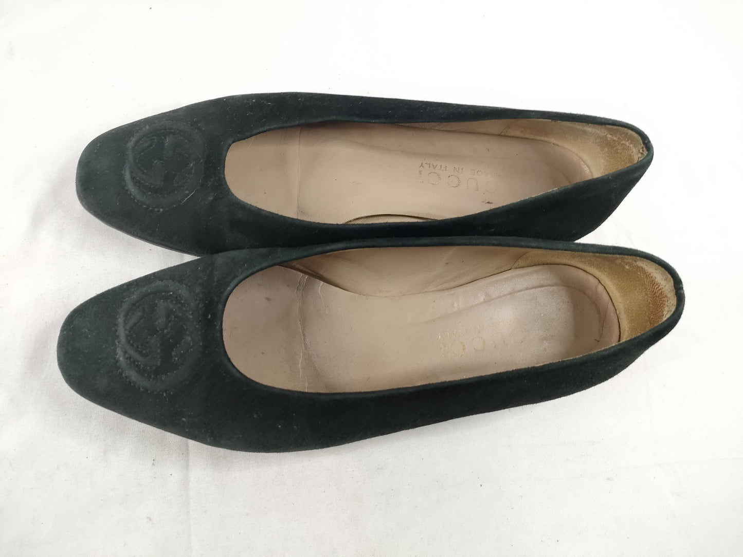 GUCCI GUCCI Gucci Soho GG logo flat pumps