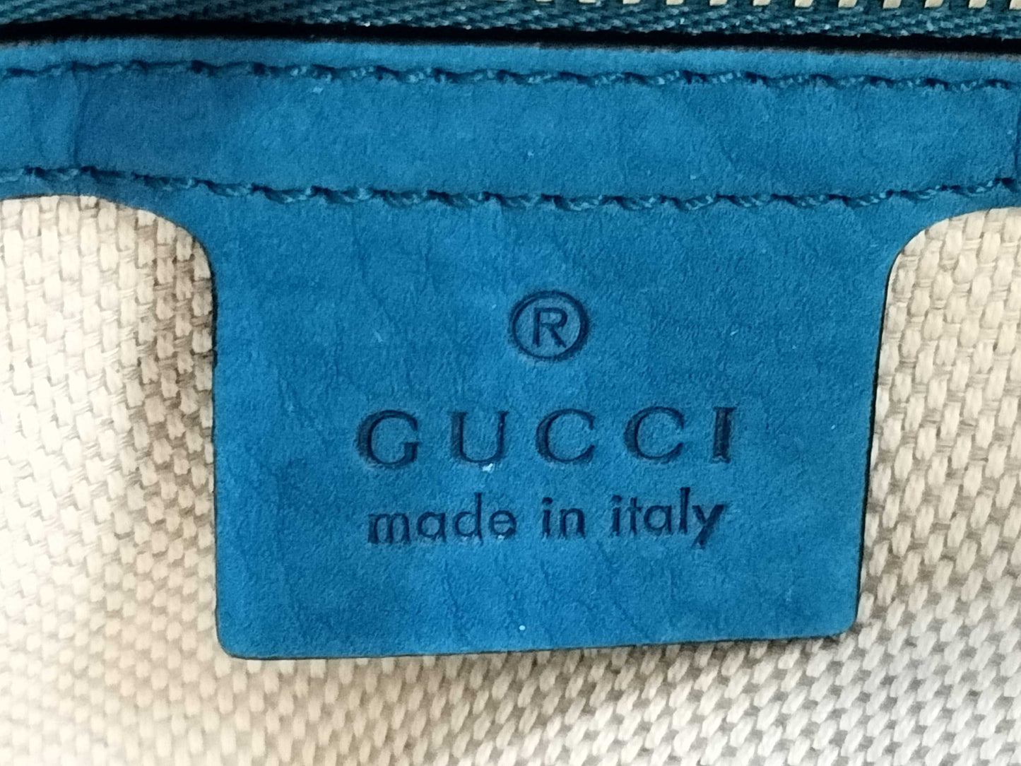 GUCCI Soho 308982/001998 Tote Blue Tote Bag