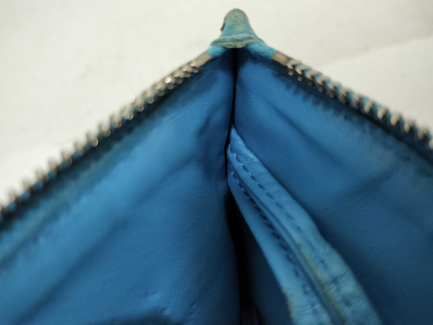 BOTTEGA VENETA Intore Fragment Case Coin Case Leather Blue Coin Case