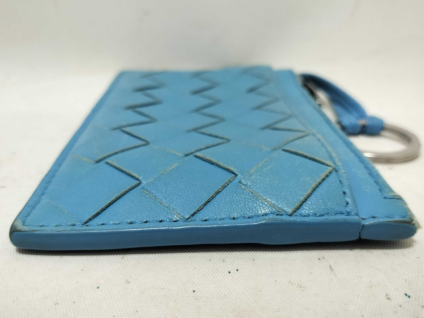 BOTTEGA VENETA Intore Fragment Case Coin Case Leather Blue Coin Case