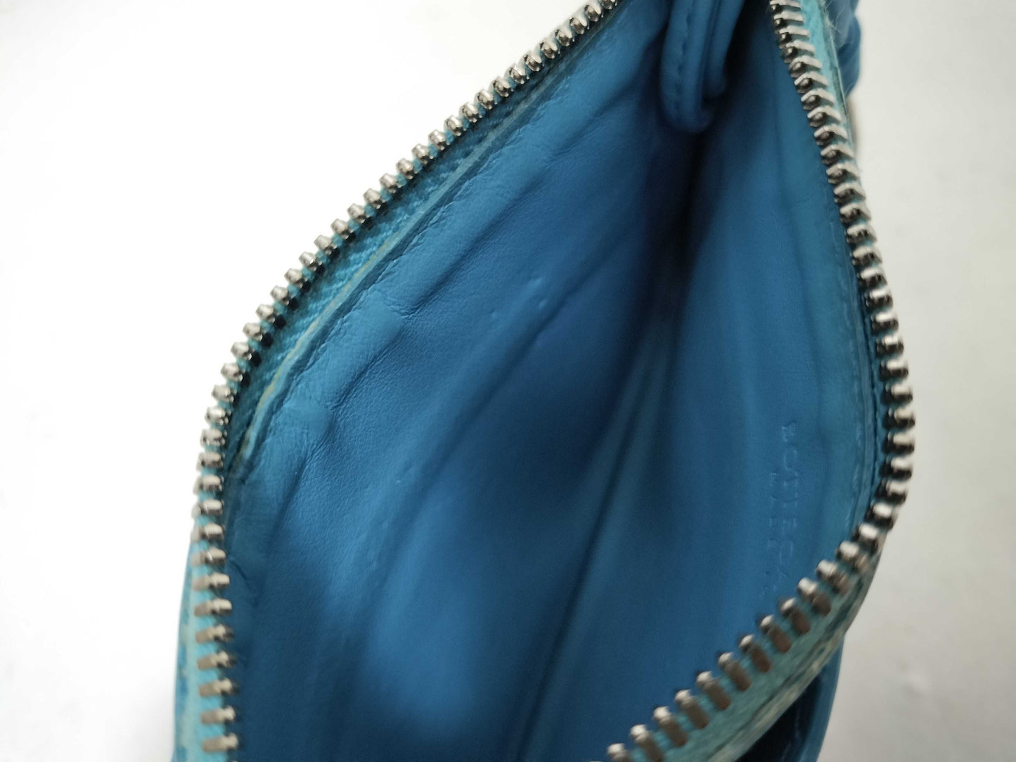 BOTTEGA VENETA Intore Fragment Case Coin Case Leather Blue Coin Case