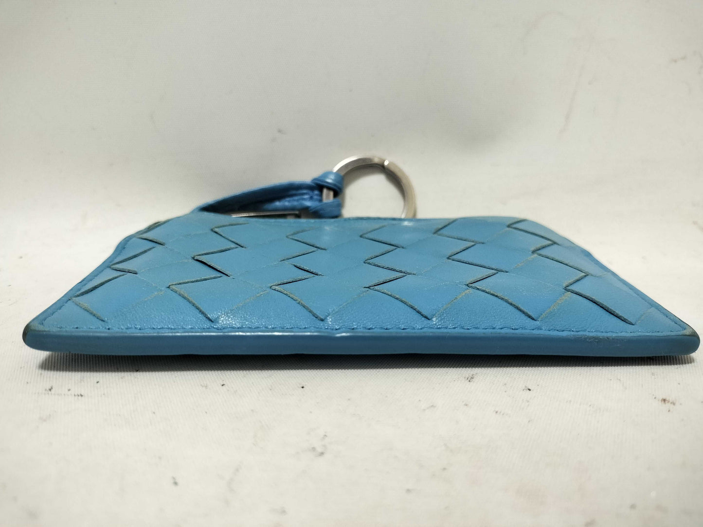 BOTTEGA VENETA Intore Fragment Case Coin Case Leather Blue Coin Case