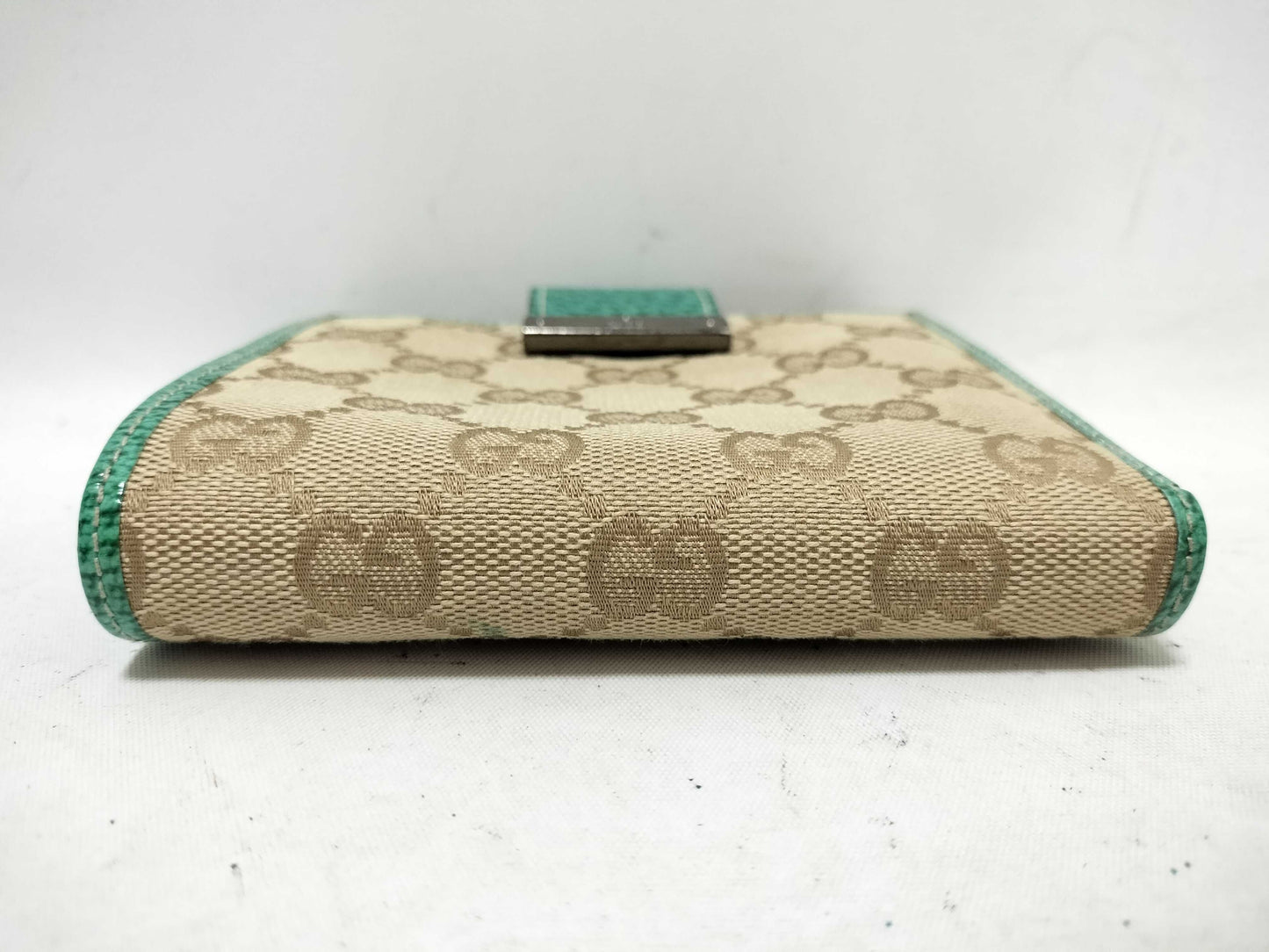 GUCCI GG Canvas 115090 GG Canvas Bifold Wallet Blue Unused Wallet
