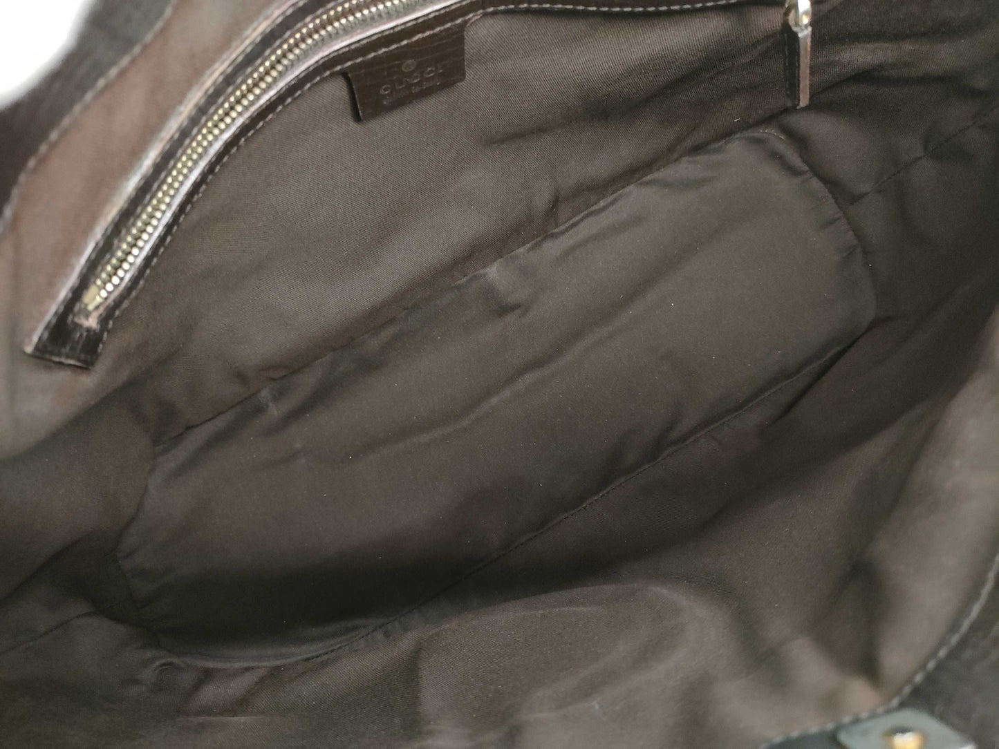 GUCCI GG Canvas Horsebit Tote Bag 137385