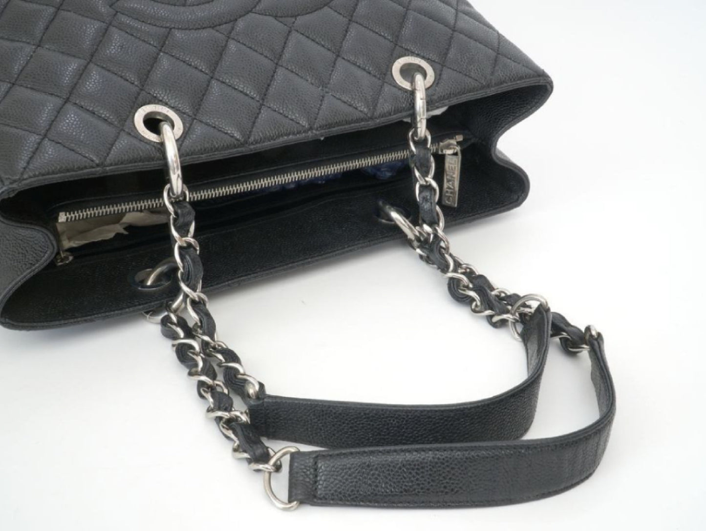 CHANEL CHANEL GST Giant Shopping Tote, Silver Hardware, No. 16 Tote Bag