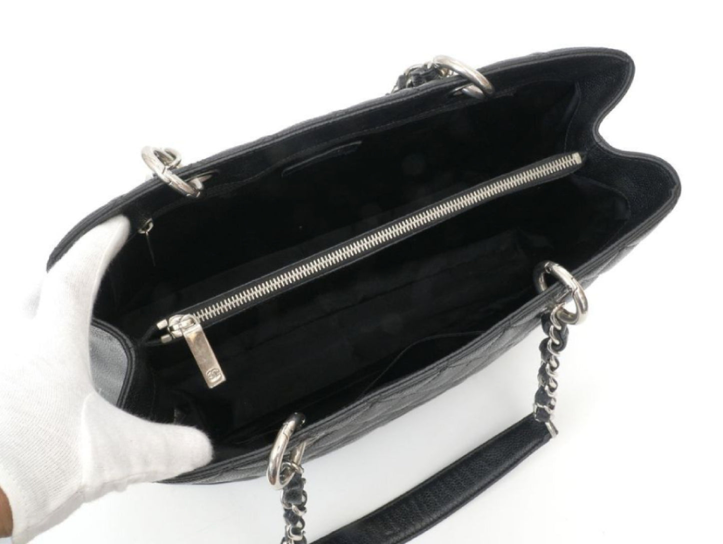 CHANEL CHANEL GST Giant Shopping Tote, Silver Hardware, No. 16 Tote Bag