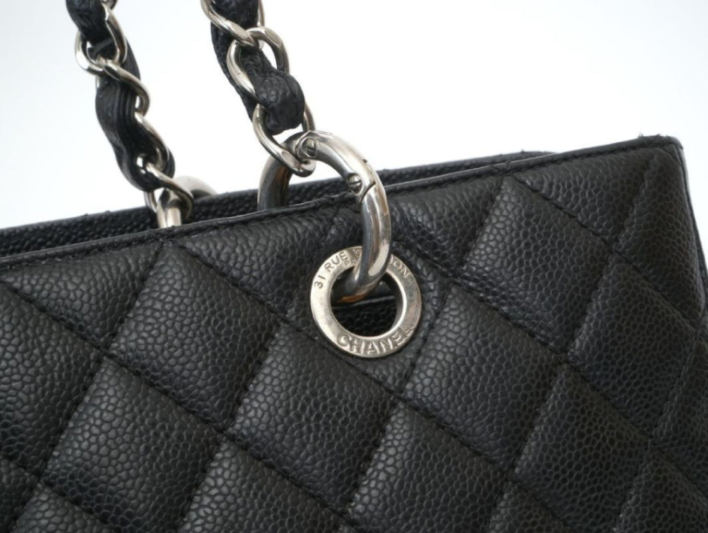 CHANEL CHANEL GST Giant Shopping Tote, Silver Hardware, No. 16 Tote Bag