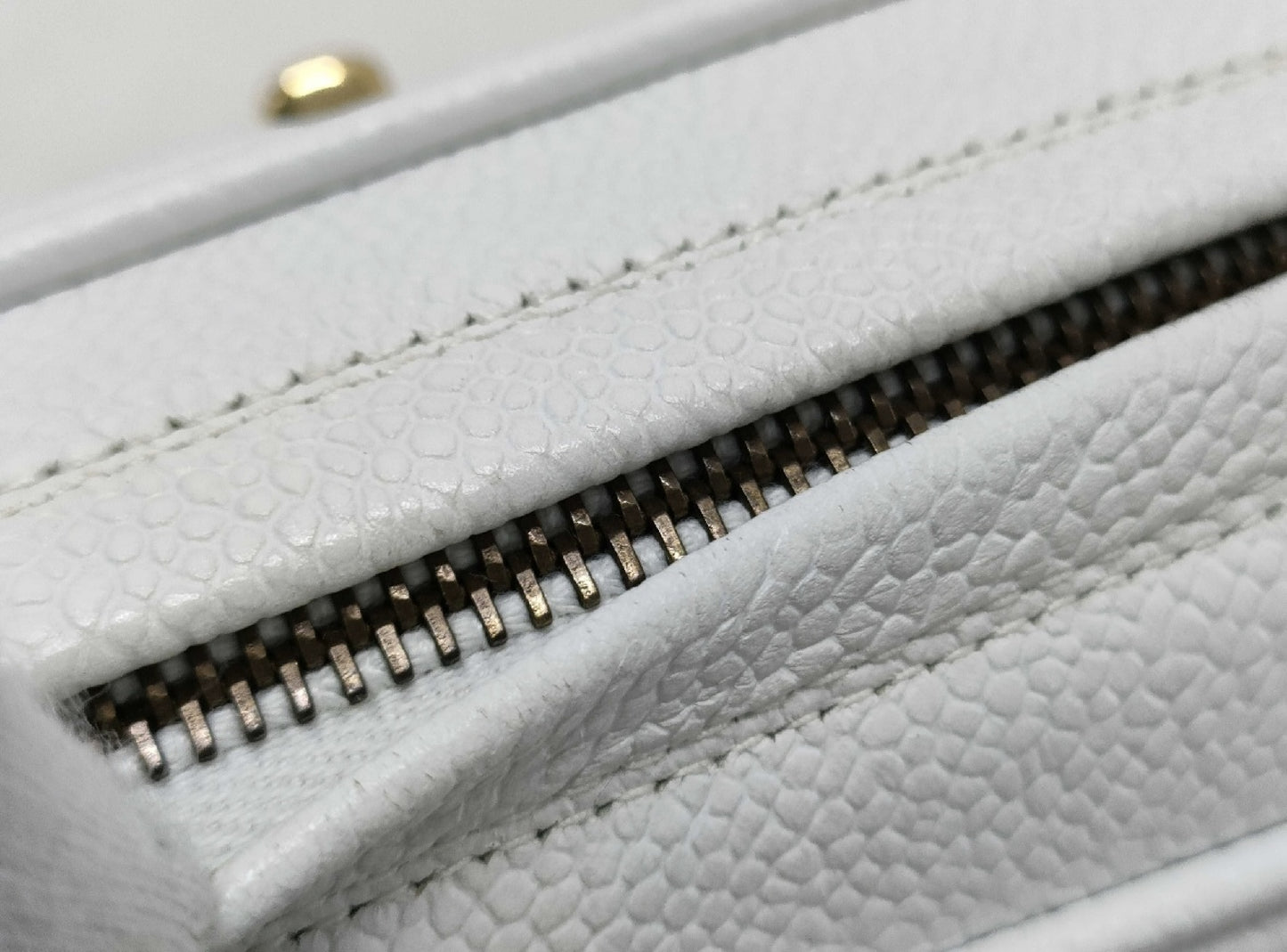CHANEL Matelasse Caviar Leather Chain Shoulder Bag with Bag, Card, and Sticker