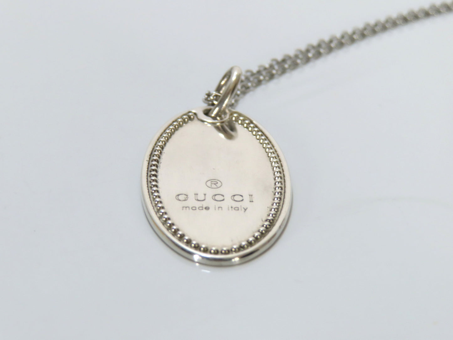 GUCCI GUCCI Gucci Oval 925 Plate Necklace Necklace
