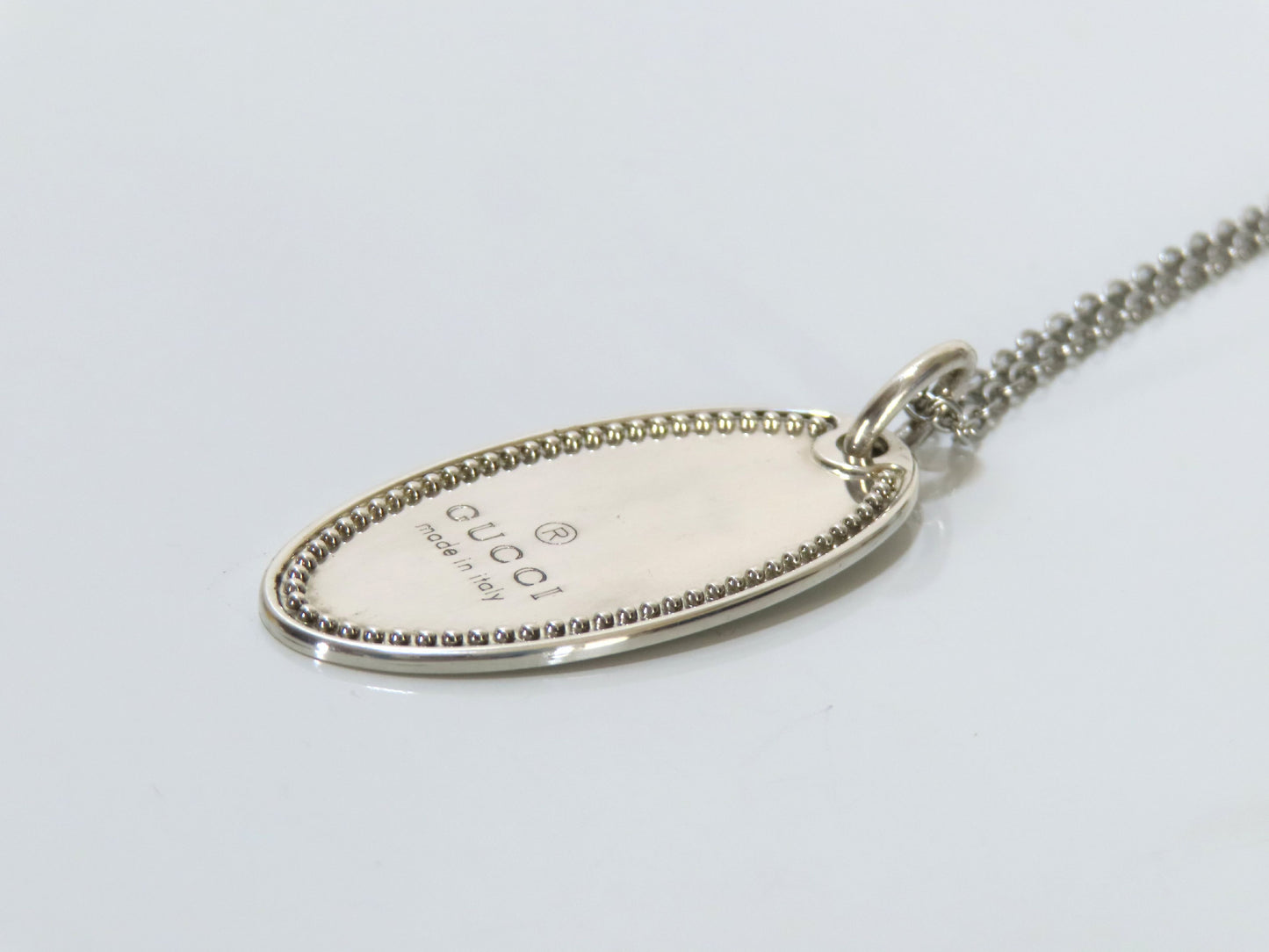 GUCCI GUCCI Gucci Oval 925 Plate Necklace Necklace
