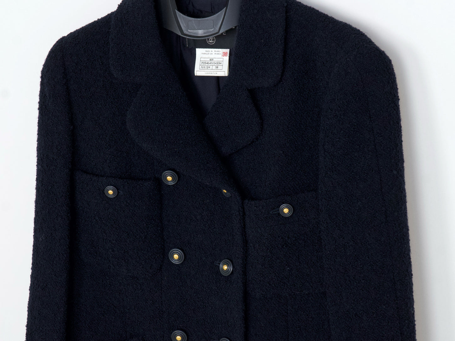 CHANEL 1995 Pile Tweed Short Jacket Size 38