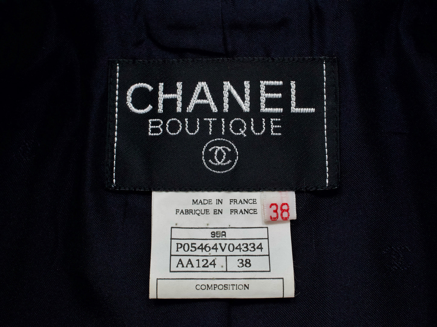 CHANEL 1995 Pile Tweed Short Jacket Size 38