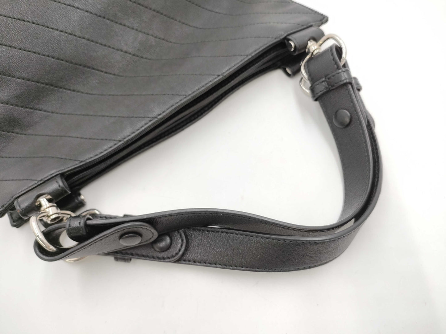 GUCCI Blondie Leather 2-Way Shoulder Bag, Black, 520981/751518, Handbag