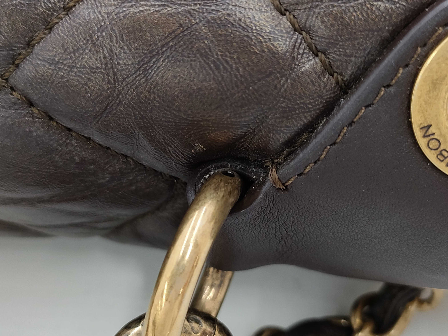 CHANEL Vintage Calfskin Matelasse 2-Way Hand Shoulder Bag, No. 16