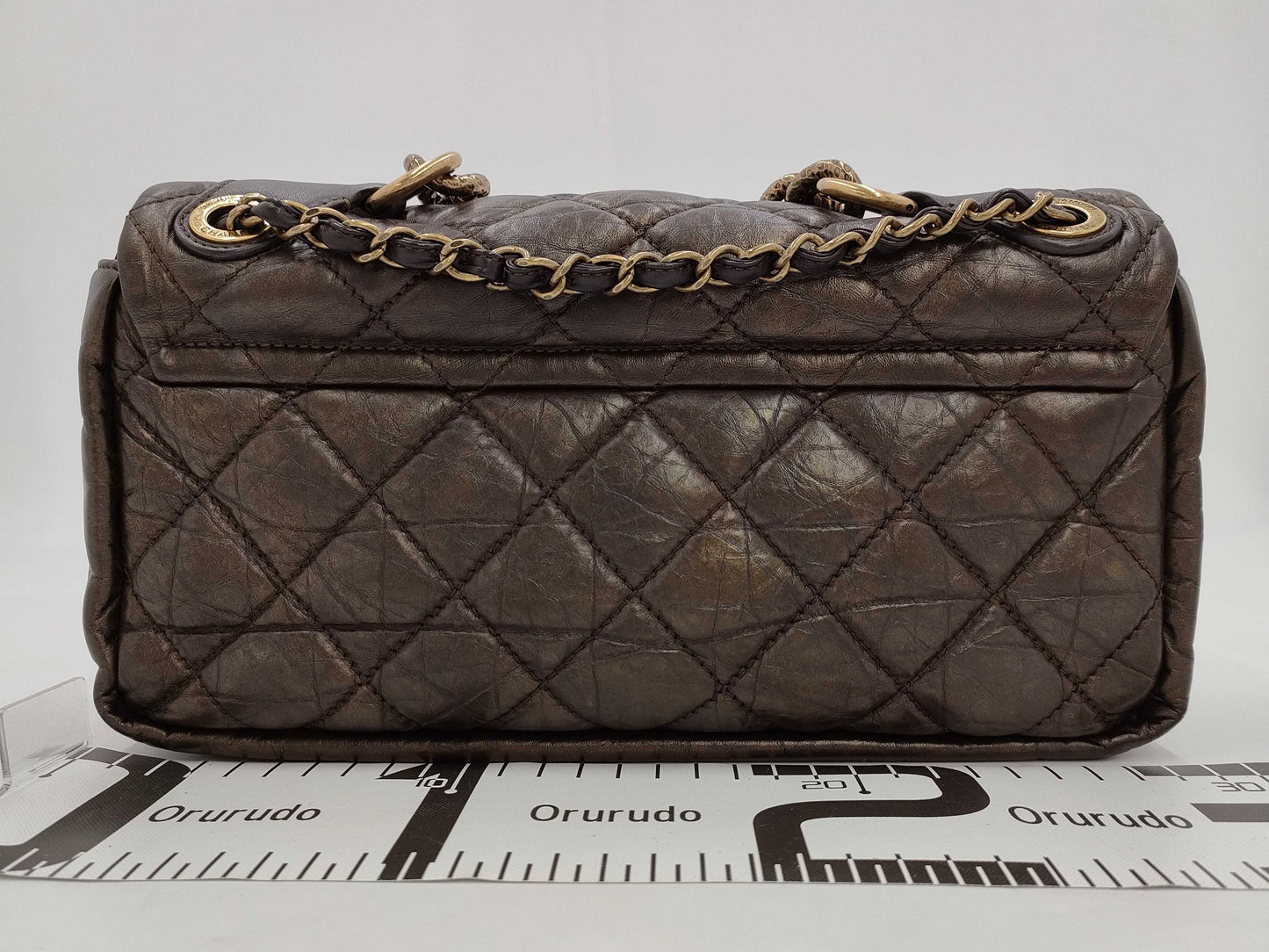 CHANEL Vintage Calfskin Matelasse 2-Way Hand Shoulder Bag, No. 16