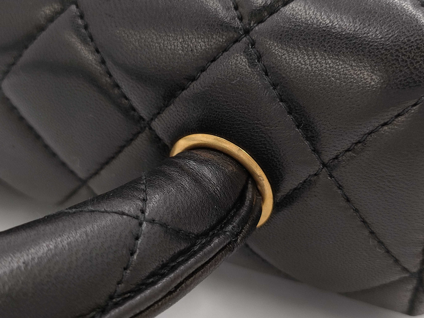 CHANEL Matelasse Hand Black No. 3 Handbag