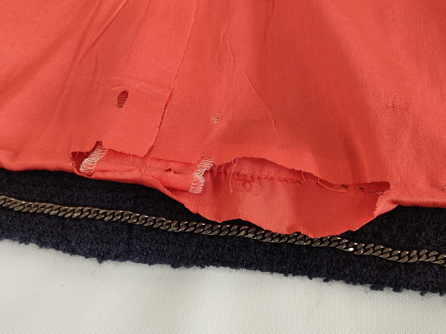 CHANEL Tweed Jacket Zip-Up Size 42 Jacket