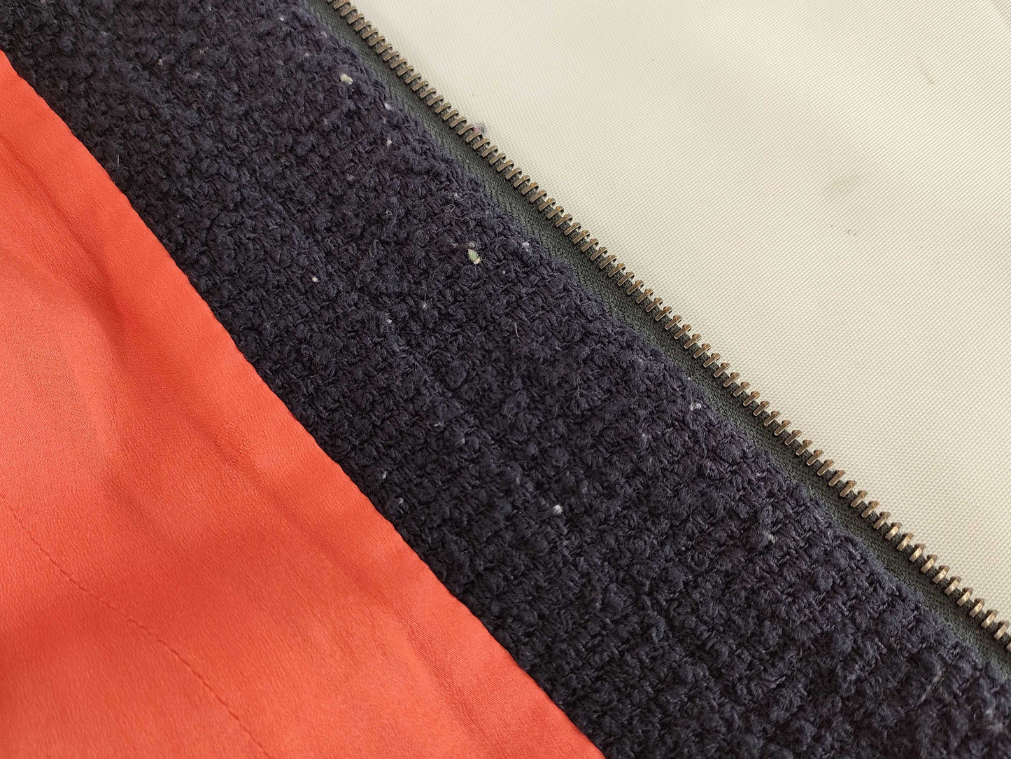 CHANEL Tweed Jacket Zip-Up Size 42 Jacket
