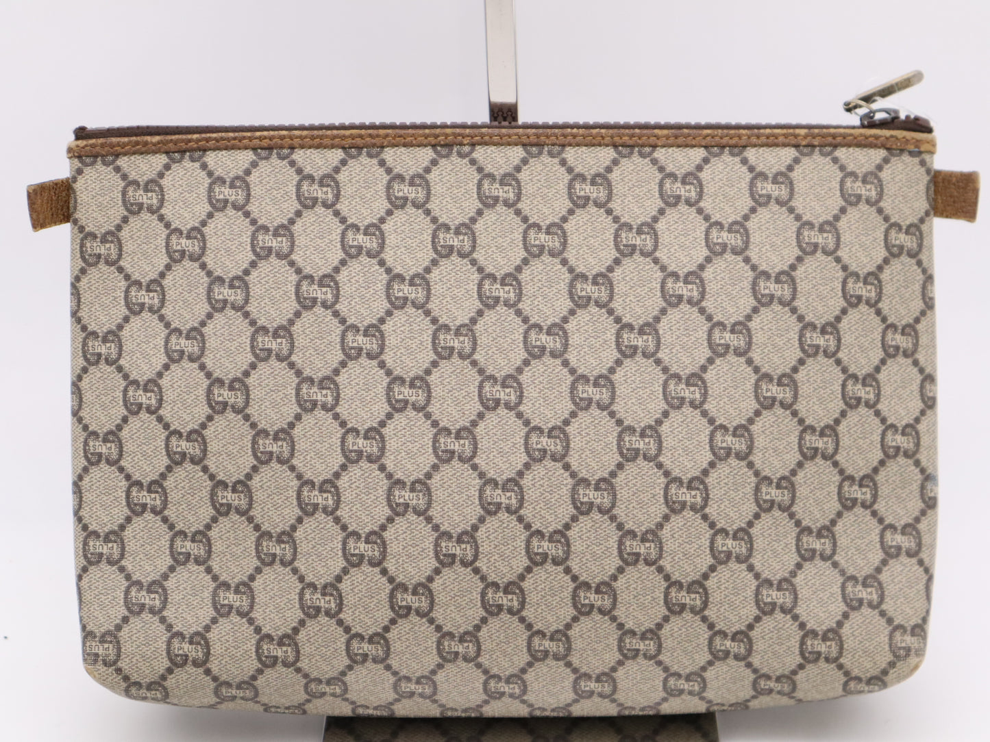 GUCCI GG Plus Second Bag Khaki Beige Brown Second Bag