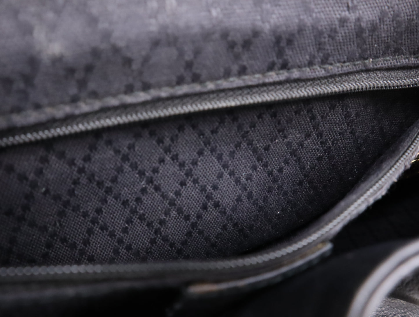 GUCCI 003.58.0016 Leather Bamboo Backpack Black Backpack