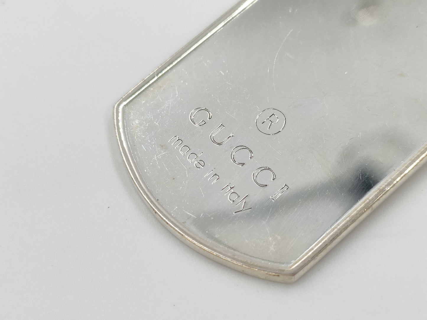 GUCCI Dog Tag 925 23.4g Key Case/Key Holder