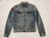 SAINT LAURENT Denim Jacket with Patch, Size M