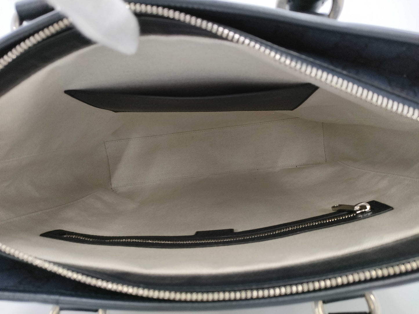 GUCCI Double G 2-Way Medium Tote Bag GG Supreme Blue Handbag