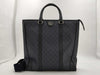 GUCCI Double G 2-Way Medium Tote Bag GG Supreme Blue Handbag
